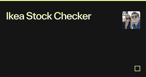 ikea stock checker.